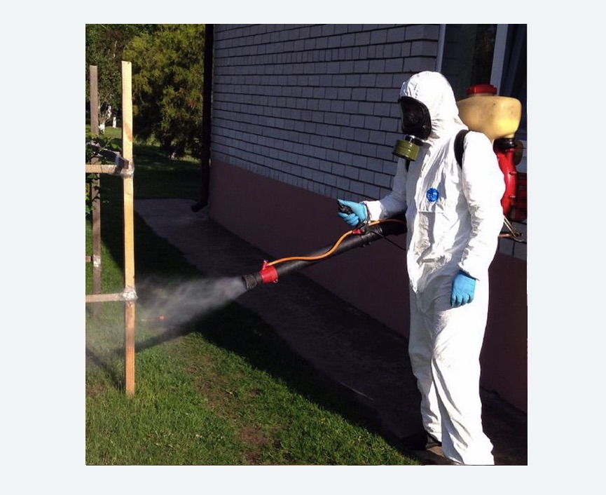 травля клещей на участке в Барабинске